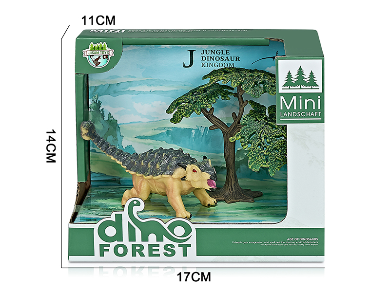 Forest Dinosaur Model Scene Toys(Ankylosaur)