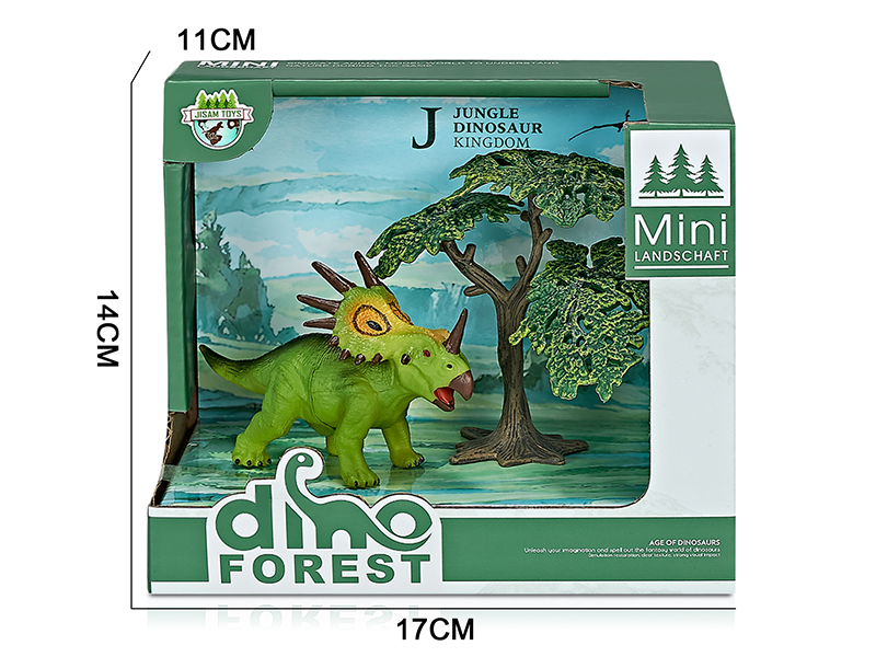 Forest Dinosaur Model Scene Toys(Styracosaurus)