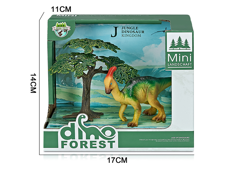 Forest Dinosaur Model Scene Toys(Parasaurolophus)