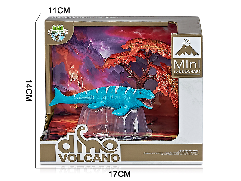 Volcanic Dinosaur Model Scene Toys(Mosasaur)