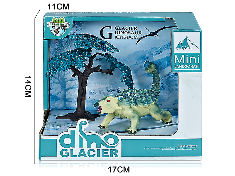 Glacier Dinosaur Model Scene Toys(Ankylosaur)