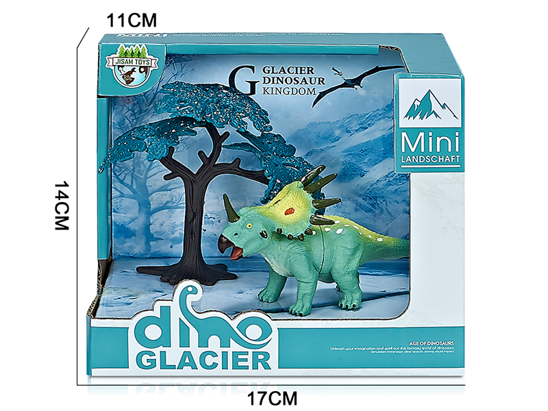 Glacier Dinosaur Model Scene Toys(Styracosaurus)