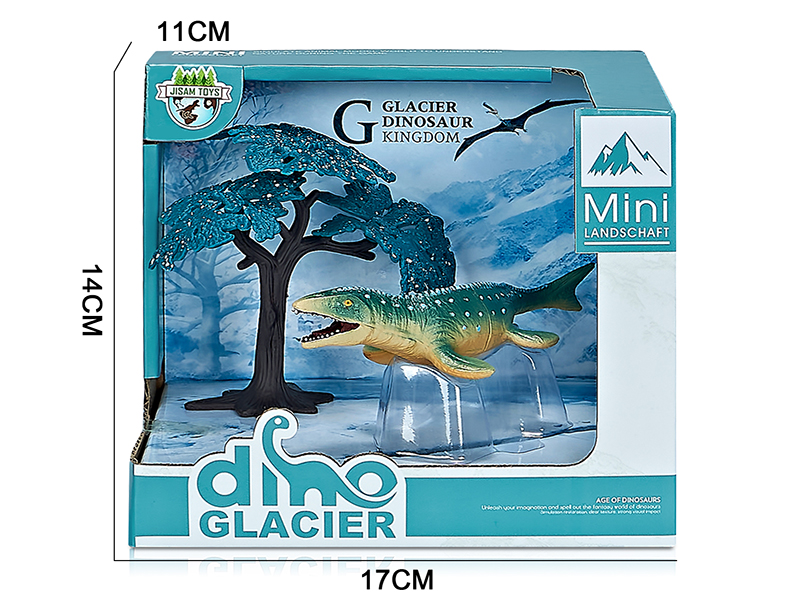 Glacier Dinosaur Model Scene Toys(Mosasaur)