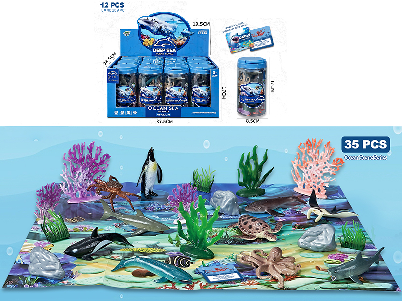 Sea Animal Scene Series(12PCS)