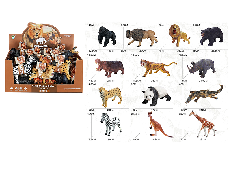 Vinyl Animal Model 24pcs