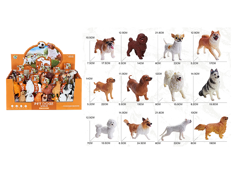 Vinyl Pet Animal Model 24pcs