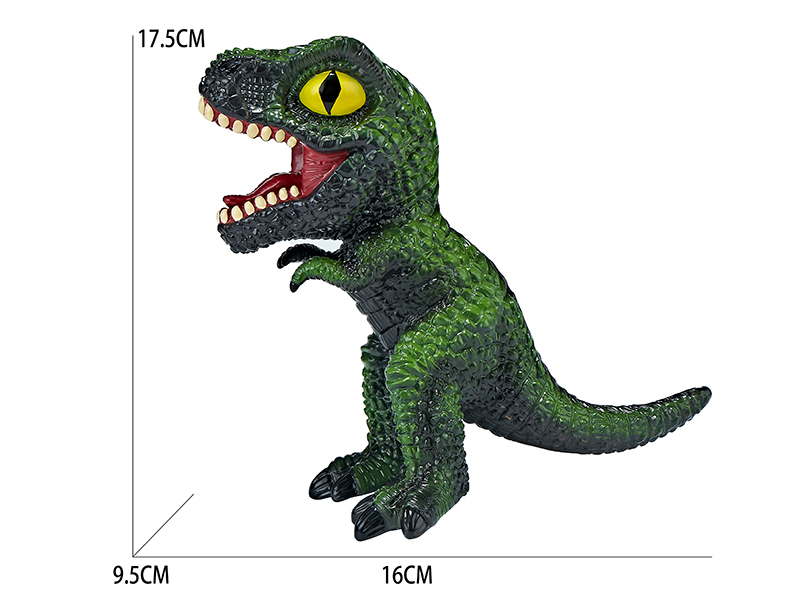 Vinyl Cartoon Dinosaur Model With BB Whistle And Lights - Tyrannosaurus Rex