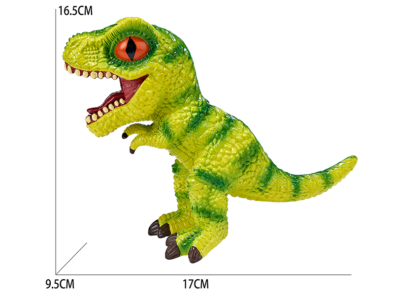 Vinyl Cartoon Dinosaur Model With BB Whistle And Lights - Tyrannosaurus Rex