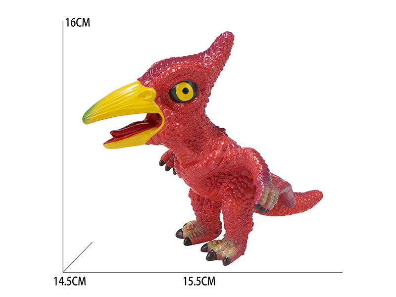 Vinyl Cartoon Dinosaur Model With BB Whistle And Lights - Pterosaur