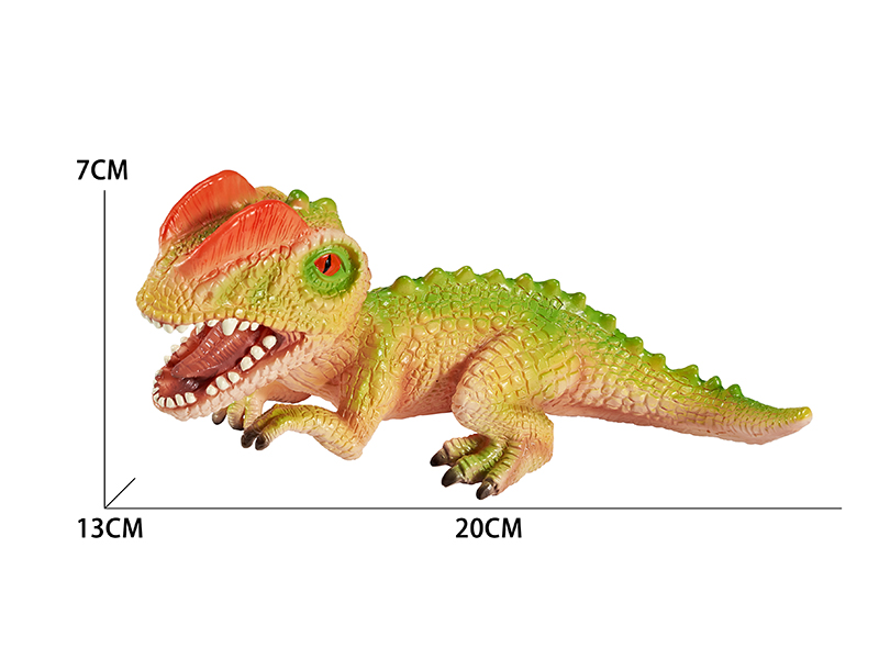 Vinyl Cartoon Dinosaur Model With BB Whistle And IC - Dilophosaurus
