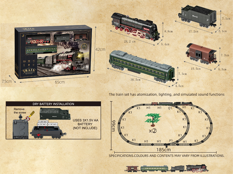 B/O Simulate Classical Trains (With Lights, Water, And Smoke)