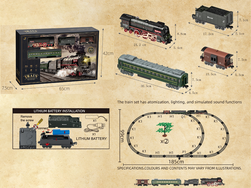 B/O Simulate Classical Trains (With Lights, Water, And Smoke)