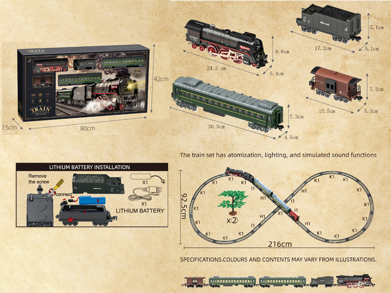 B/O Simulate Classical Trains (With Lights, Water, And Smoke)
