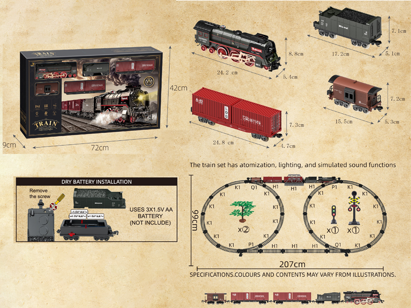 B/O Simulate Classical Trains (With Lights, Water, And Smoke)
