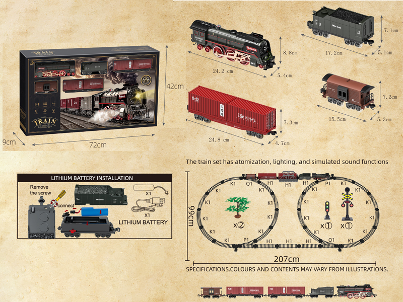 B/O Simulate Classical Trains (With Lights, Water, And Smoke)