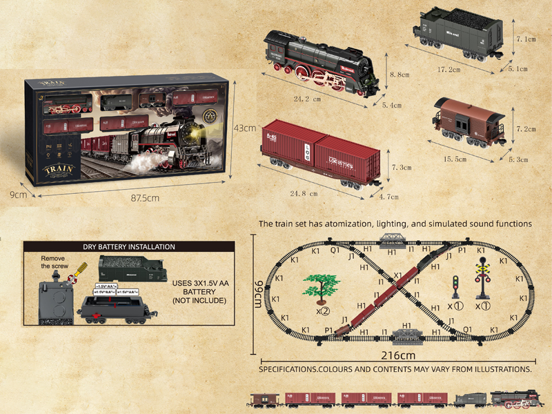 B/O Simulate Classical Trains (With Lights, Water, And Smoke)