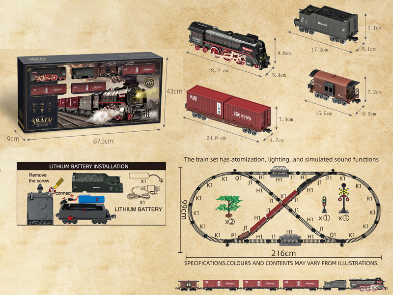 B/O Simulate Classical Trains (With Lights, Water, And Smoke)