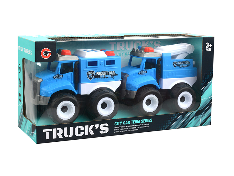 Friction Police Cars 2pcs