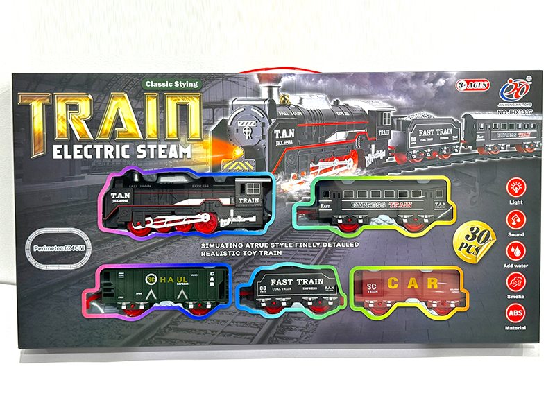 B/O Spray (Add Water) Simulation Rail Train With Light And Music