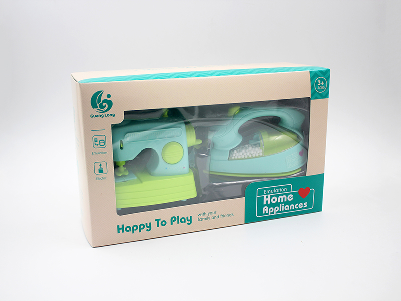 Sewing Machine + Iron Small Household Appliance Toy
