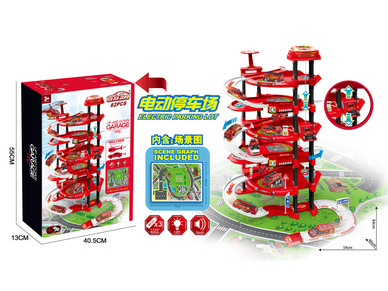 Multi Functional 5-Story Fire Parking Lot With Light And Sound