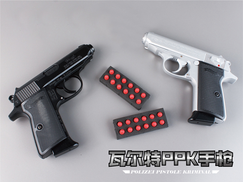 All Alloy Walther PPK Soft Bullet Gun