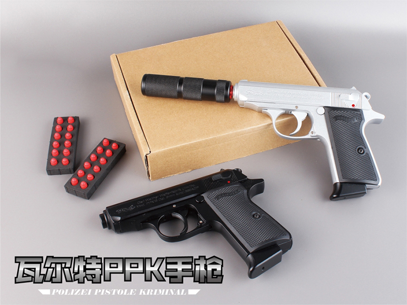 All Alloy Walther PPK Soft Bullet Gun