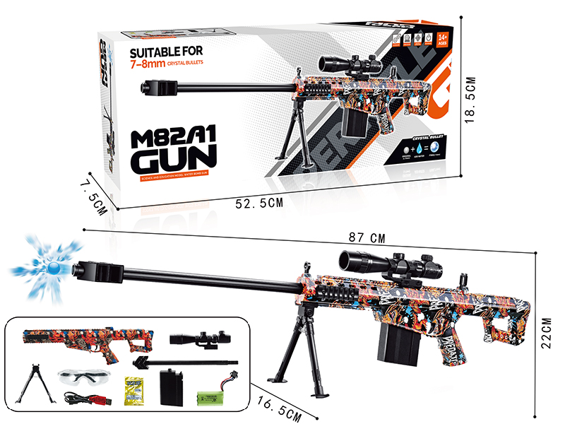 M82A1 Barrett Manual Automatic Dual Mode Water Bullet Gun