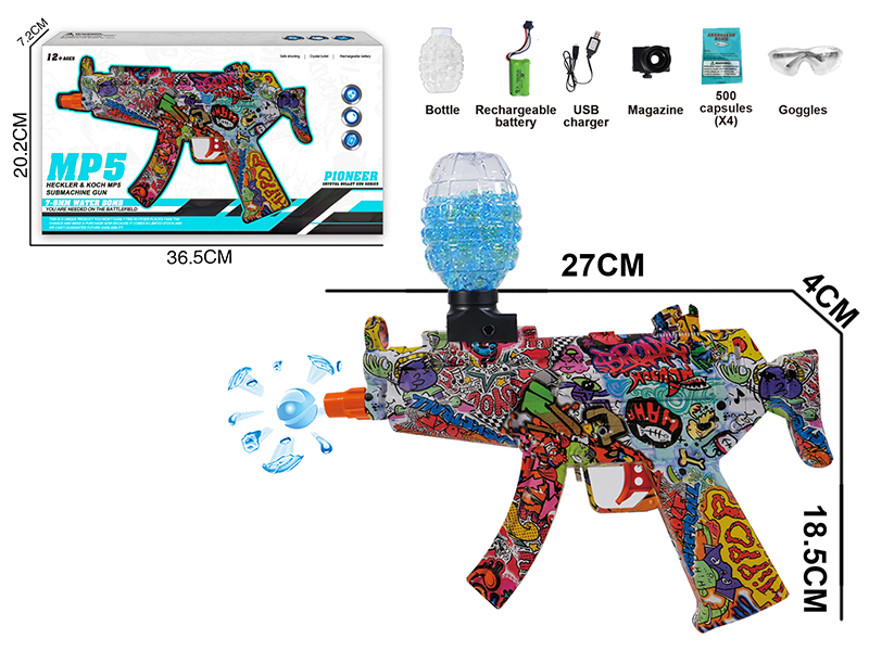 Electric High-Speed Continuous Shot Water Bullet Gun