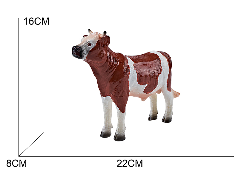 Vinyl Farm Animal Model - Brown Male Cow