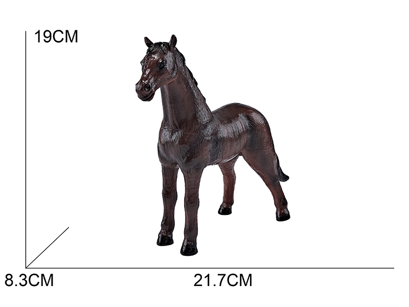 Vinyl Farm Animal Model - Black Horse