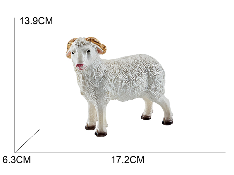 Vinyl Farm Animal Model - White Sheep