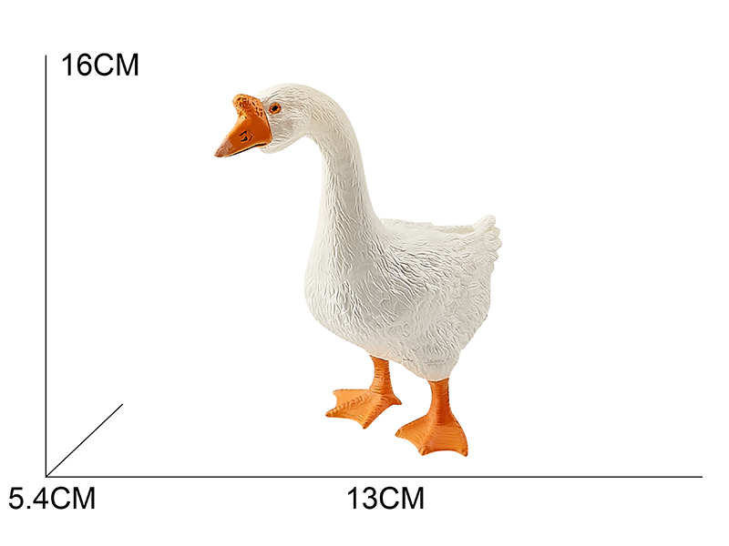 Vinyl Farm Animal Model - White Goose