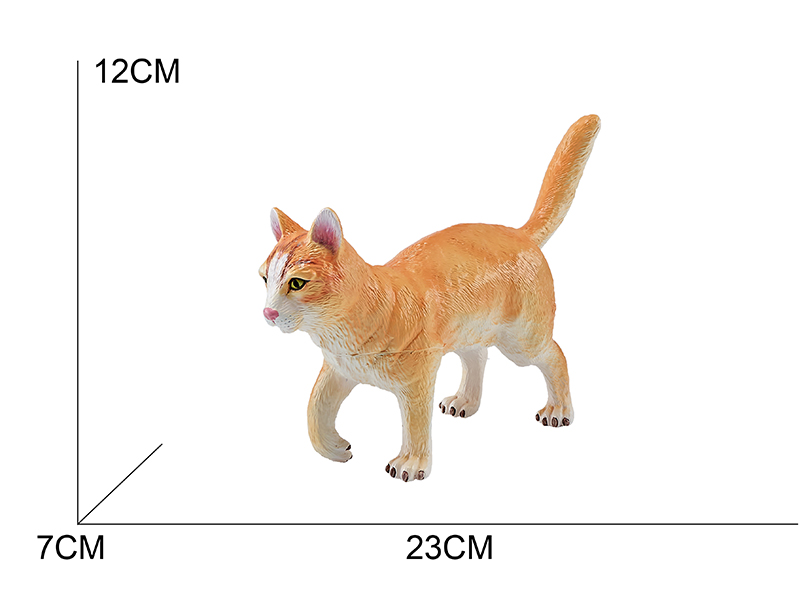 Vinyl Farm Animal Model - Yellow Cat