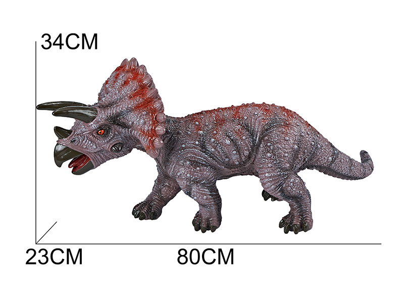 Vinyl Dinosaur Model - Oversized Triceratops(With IC)
