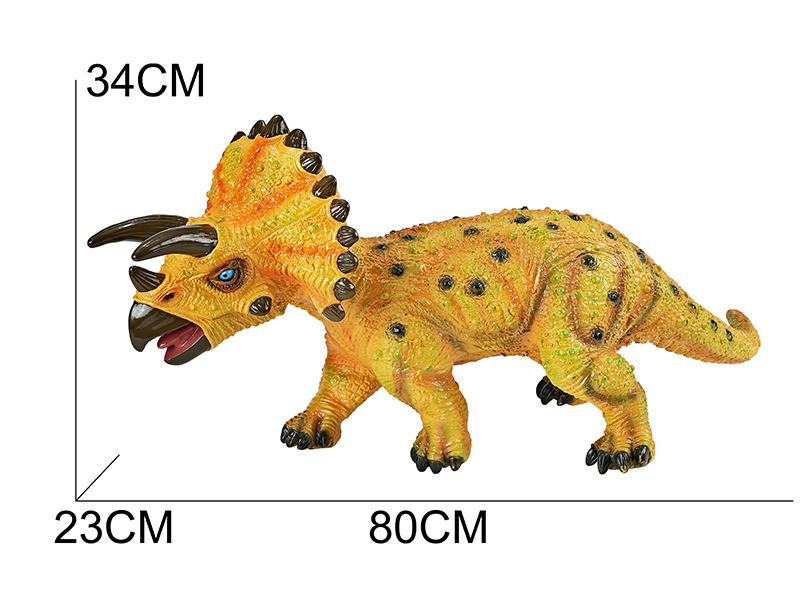 Vinyl Dinosaur Model - Oversized Triceratops(With IC)