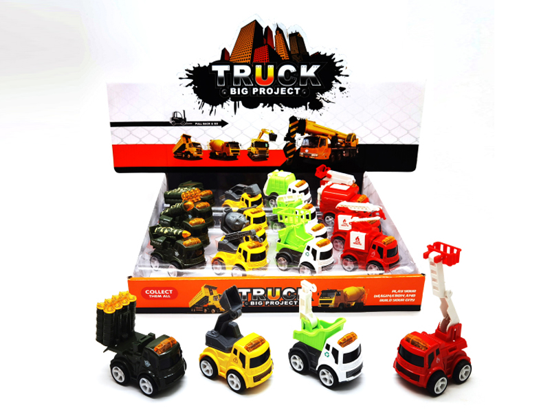 16PCS Friction Alloy Car