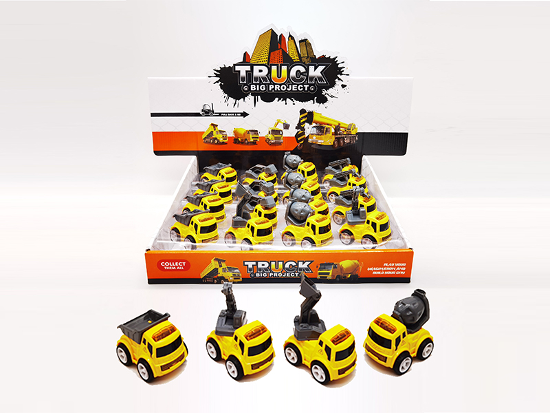 16PCS Friction Alloy Engineering Vehicle