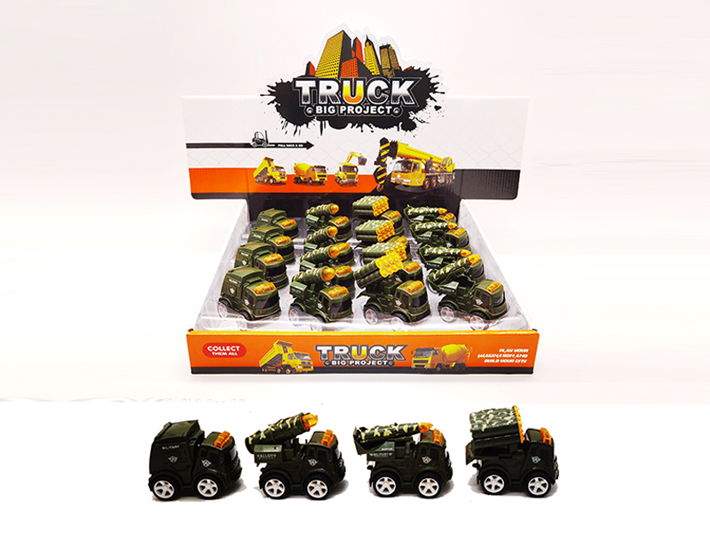 16PCS Friction Alloy Military Vehicles