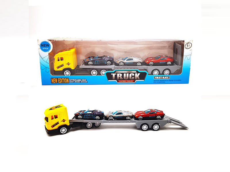 Tow Truck+Slide Alloy Car 3PCS