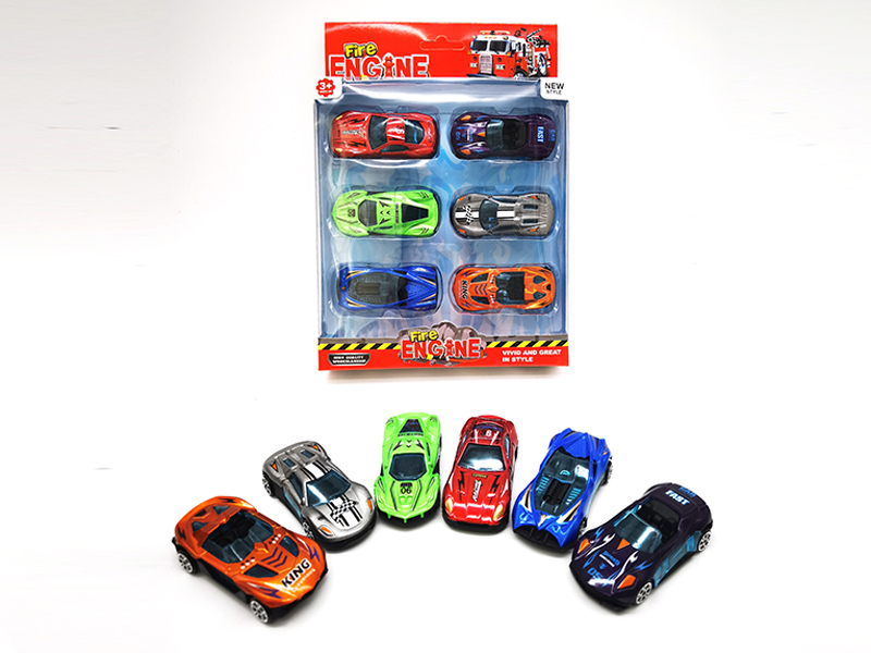 6PCS Slide Alloy Car