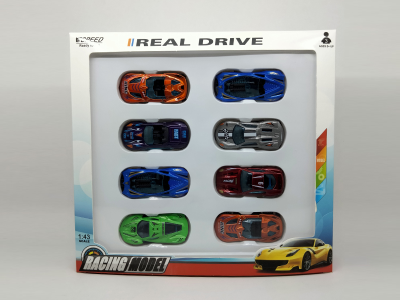 8PCS Slide Alloy Car