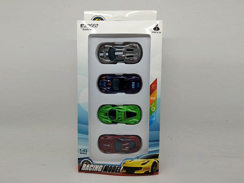 4PCS Slide Alloy Car