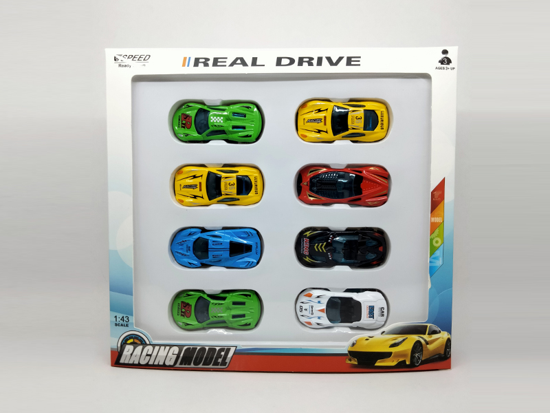 8PCS Slide Alloy Car