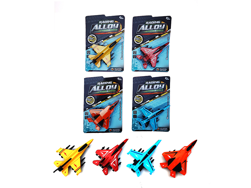 Pull Back Alloy Combat Aircraft