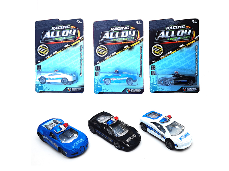 Pull Back Alloy Simulated Police Vehicle