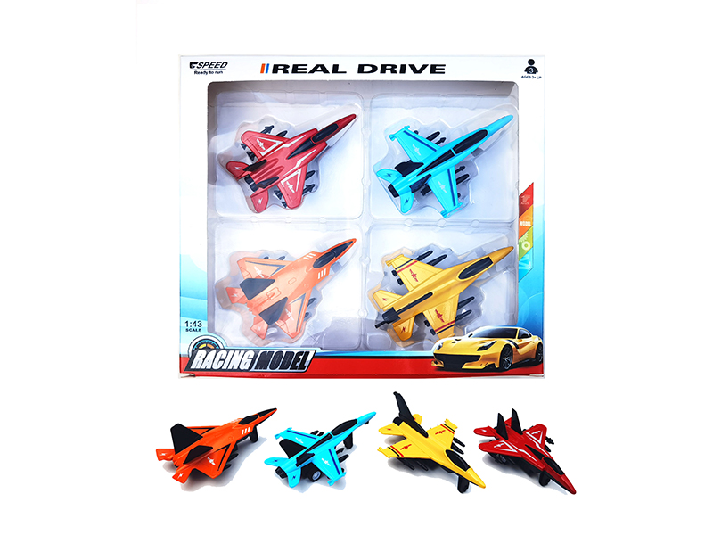 Pull Back Alloy Combat Aircraft