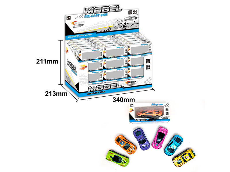 60PCS Slide Alloy Car