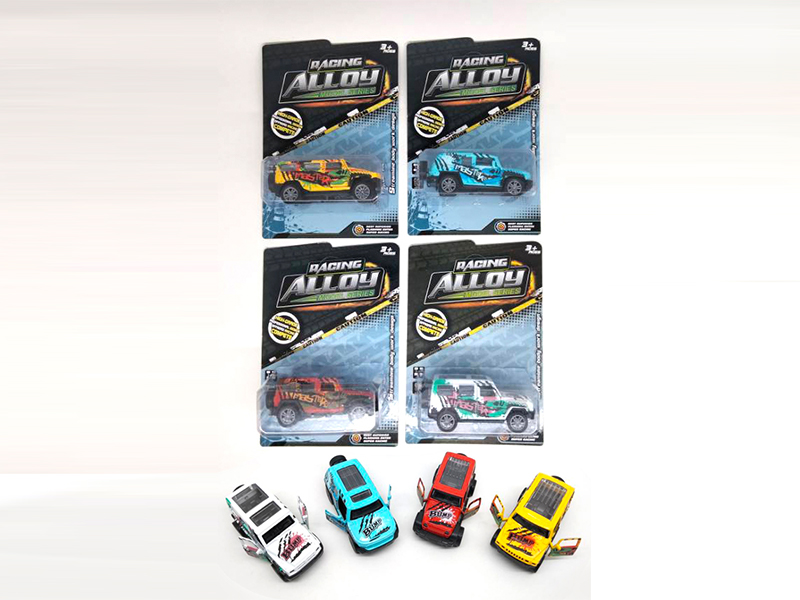 Pull Back Graffiti Alloy Car