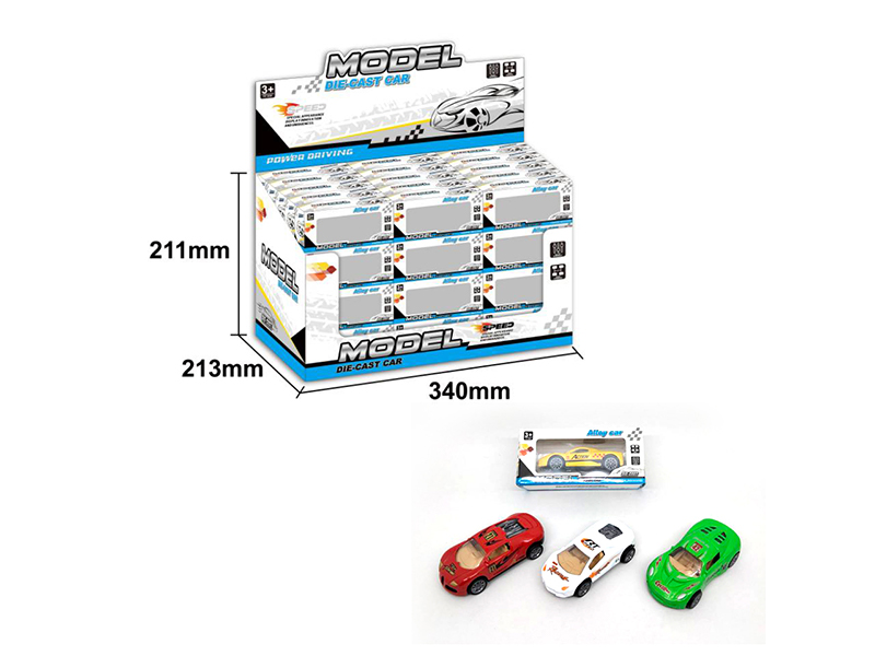 60PCS Pull Back Alloy Simulation-Vehicle